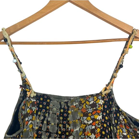 One Body of Love Steve Barraza Boho Hippie Dress Floral Embroidered Size Large - Picture 6 of 12